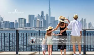Sri Lankan travellers enjoying Dubai holiday packages with attractions and city experiences
